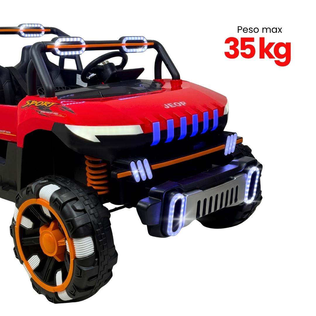 Carro Montable Electrico Todoterreno Rojo Travesuras