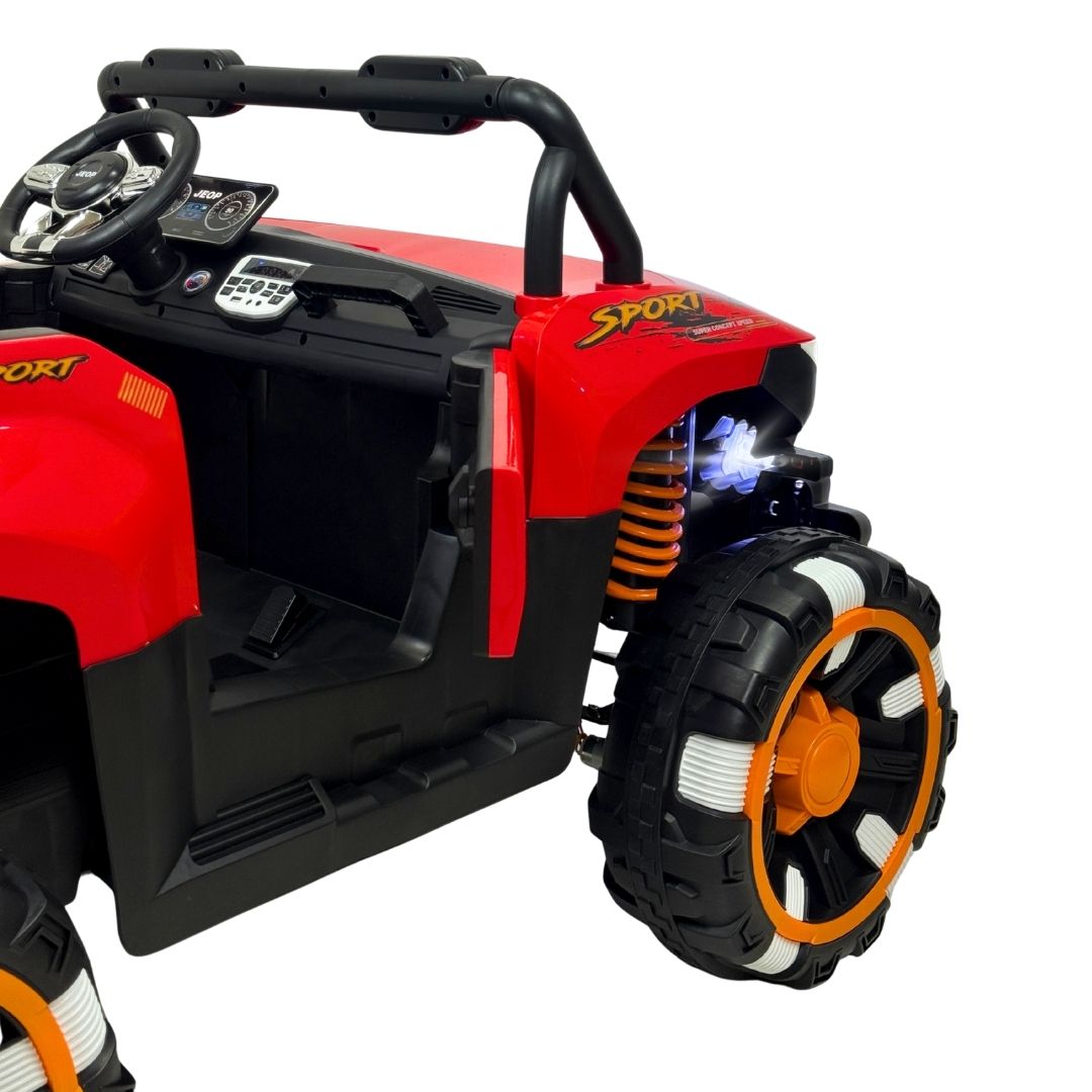 Carro Montable Electrico Todoterreno Rojo Diseño