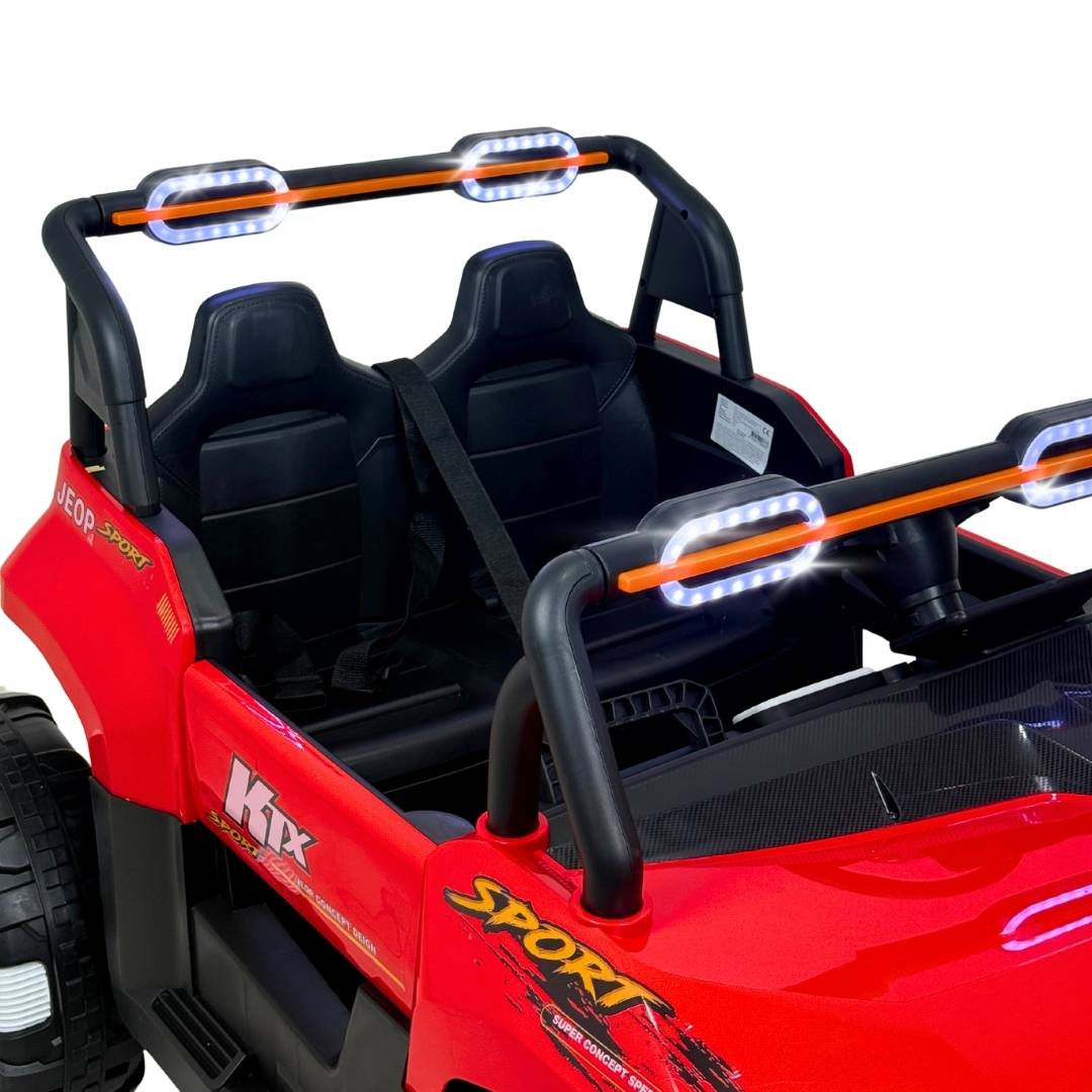 Carro Montable Electrico Todoterreno Rojo Niños