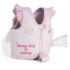 Chaleco Salvavidas Rosa Diseño Cisne Con Alas Niñas Rosa