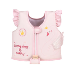 Chaleco Salvavidas Rosa Diseño Cisne Con Alas Niñas