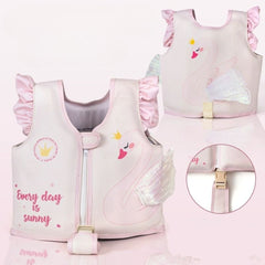 Chaleco Salvavidas Rosa Diseño Cisne Con Alas