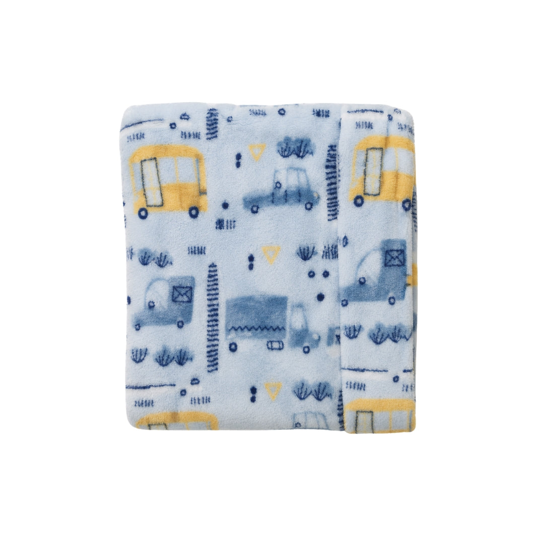 Cobija Acolchada Estampada AZUL