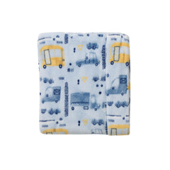 Cobija Acolchada Estampada AZUL