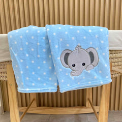 Cobija Estampado Bordado Genial elefante