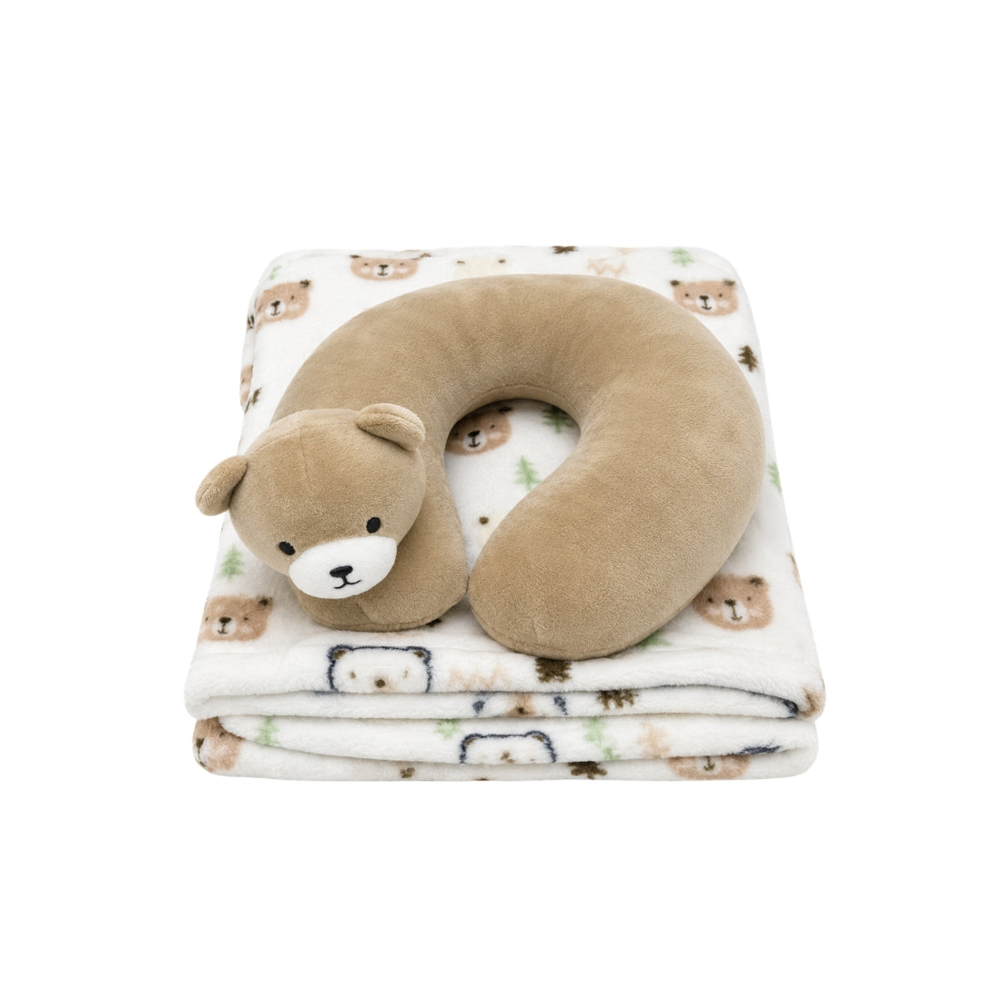 Cobija con Almohada Estampado oso