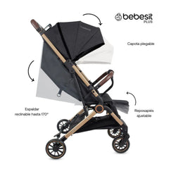 Coche Maleta Micro Negro Bebesit Modelo