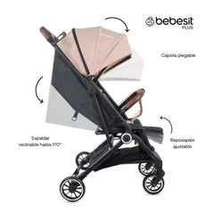 Coche Maleta Micro Rosa Bebesit Detalles