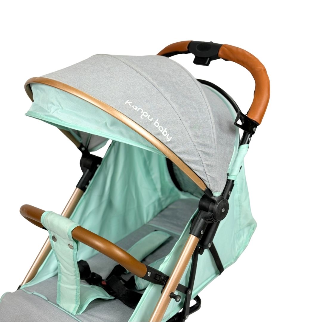 Coche Maleta Verde Menta Kangu Capota