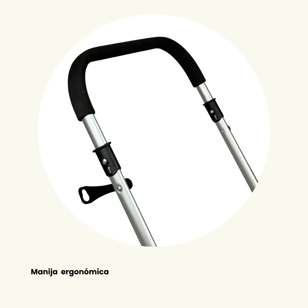 Coche Moisés De Lujo Gris Kangu Baby Manija