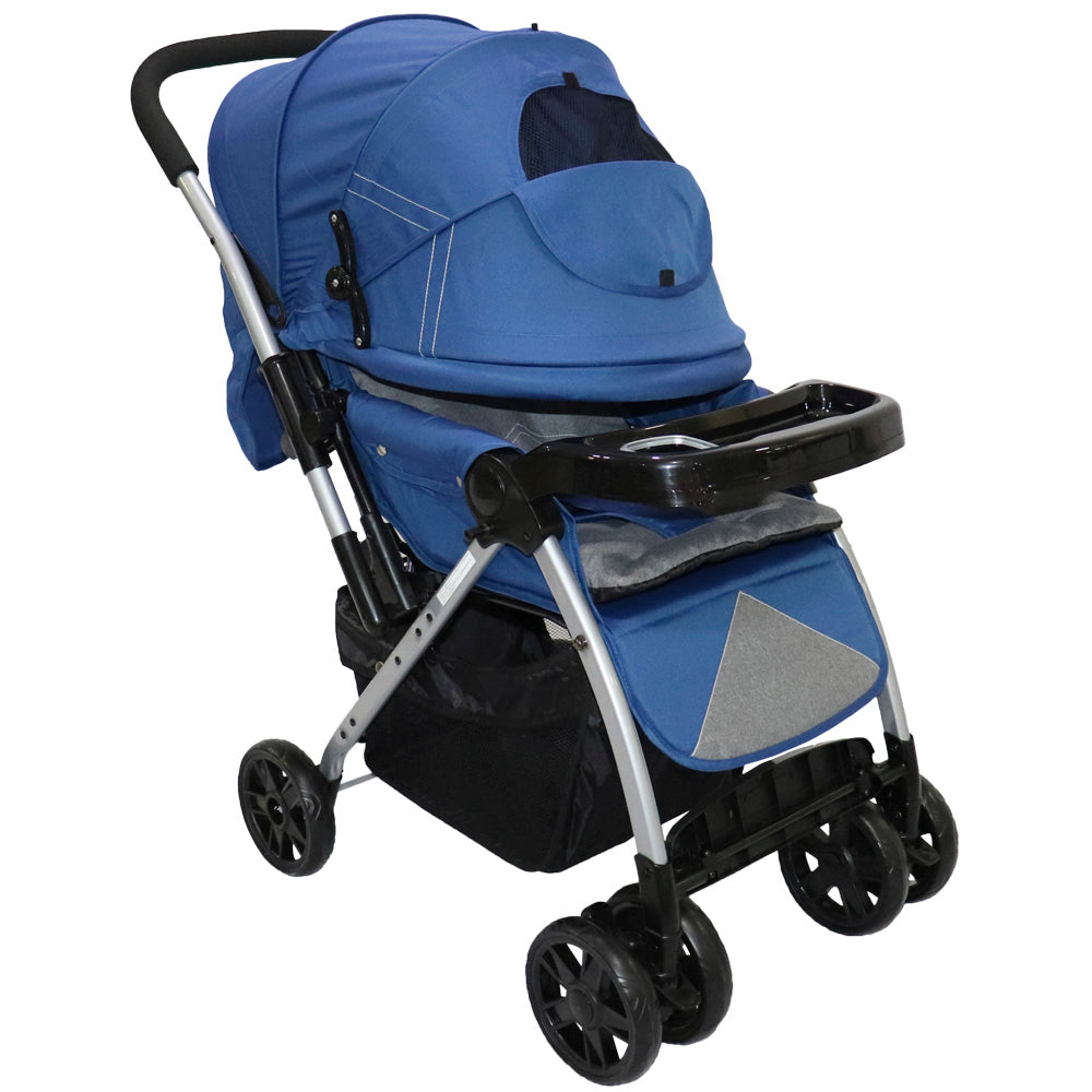 Coche Blake Azul capota expandible raya