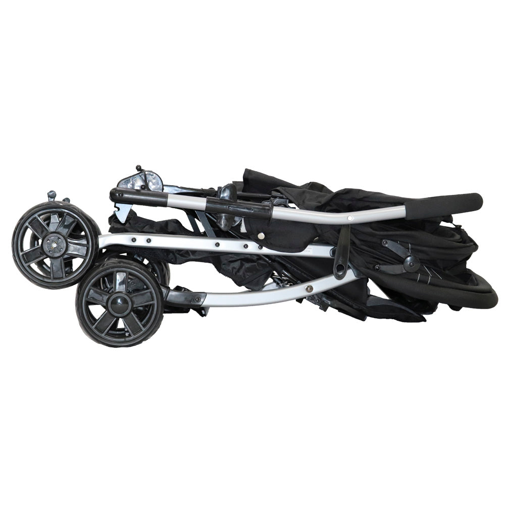 Coche Blake Negro plegado raya