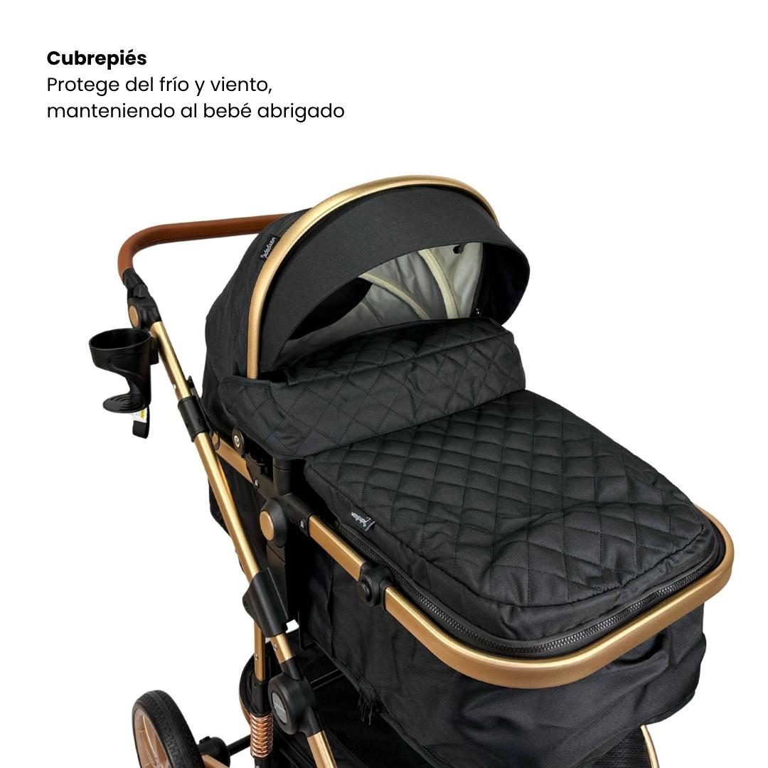 Coche Moises Britto Negro Cubrepiés