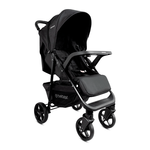 Coche Con Porta Bebé Portofino Negro Bebesit paseador