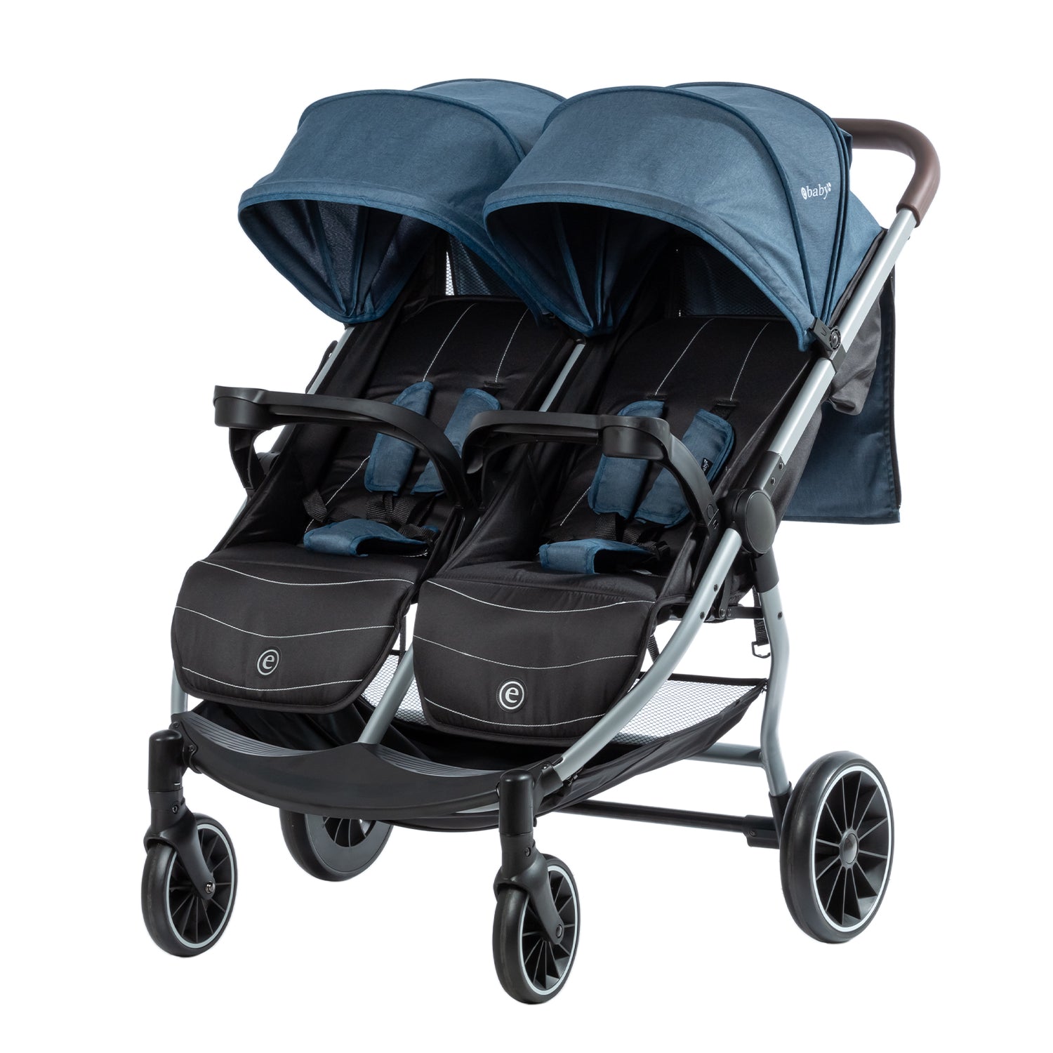 Coche Gemelar Leo & Lea Azul Ebaby