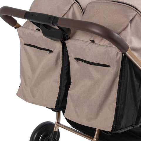 Coche Gemelar Leo & Lea Beige Ebaby