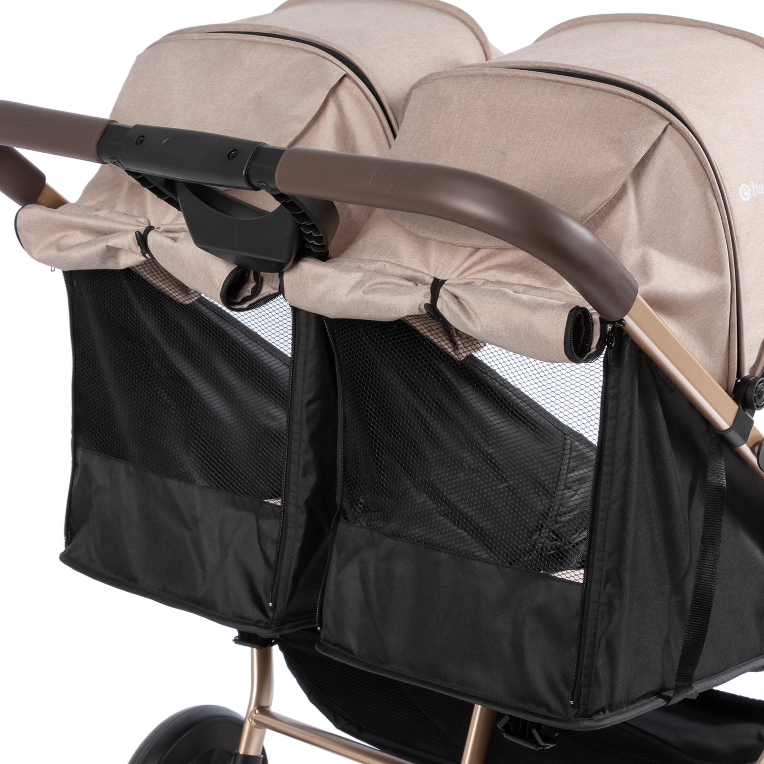Coche Gemelar Leo & Lea Beige Ebaby