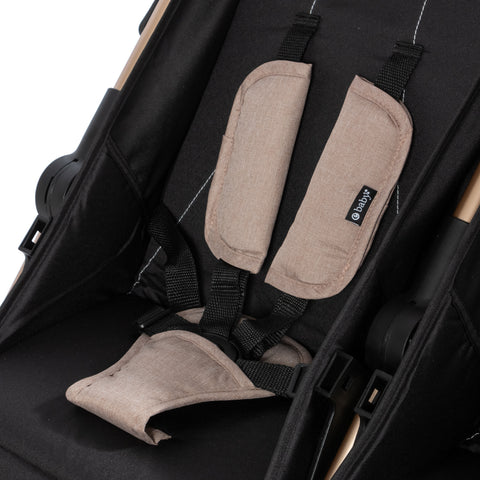 Coche Gemelar Leo & Lea Beige Ebaby
