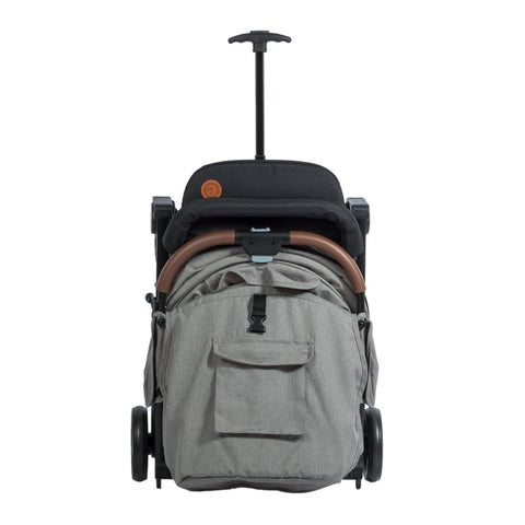Coche Maleta Compact Gris Ebabyplegado 
