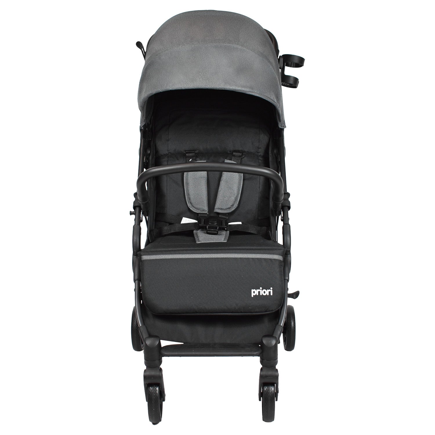 Coche Maleta Compacto Luca Gris Priori frontal