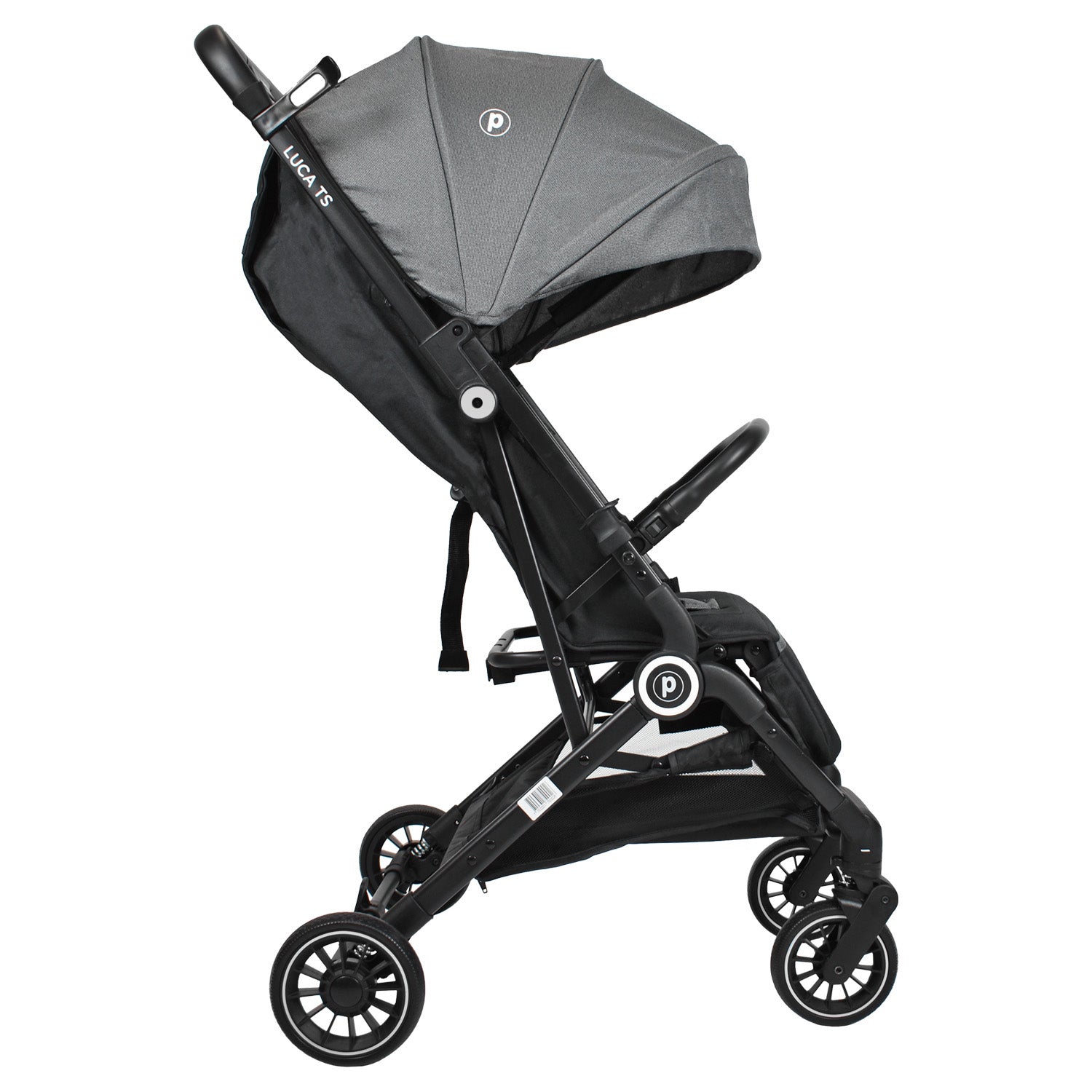 Coche Maleta Compacto Luca Gris Priori perfil