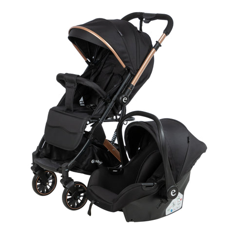 Coche Maleta Con Portabebés Sparrow Negro Ebaby