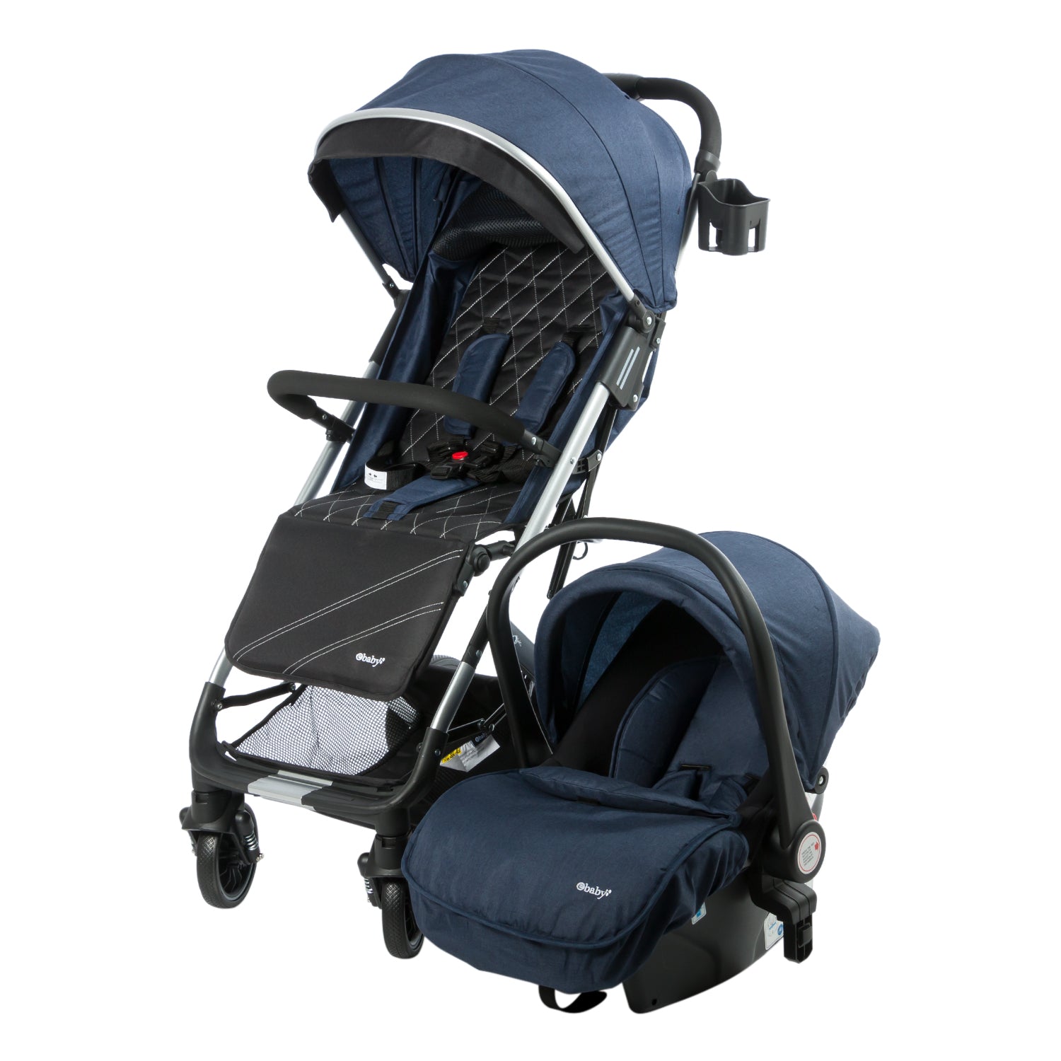 Coche Maleta Con Portabebés Urban Way Azul Ebaby®