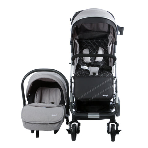 Coche Maleta Con Portabebés Urban Way Gris Ebaby® frontal