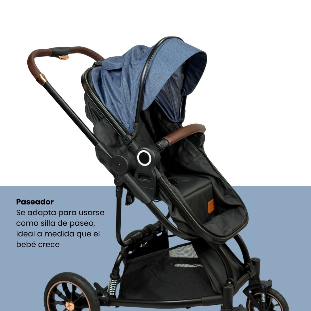 Coche Maleta Moises Fox Maxibaby Azul Paseador