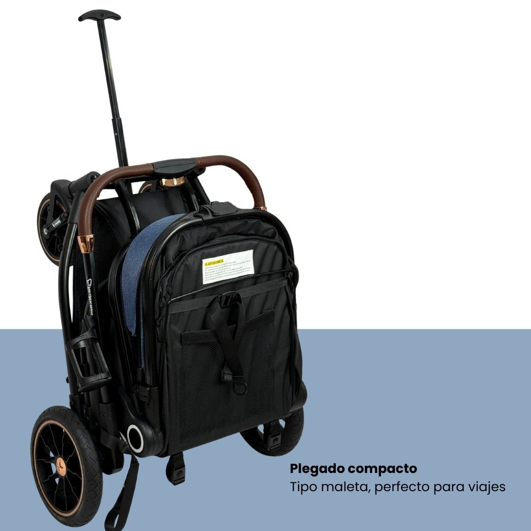 Coche Maleta Moises Fox Maxibaby Azul Plegado Maleta