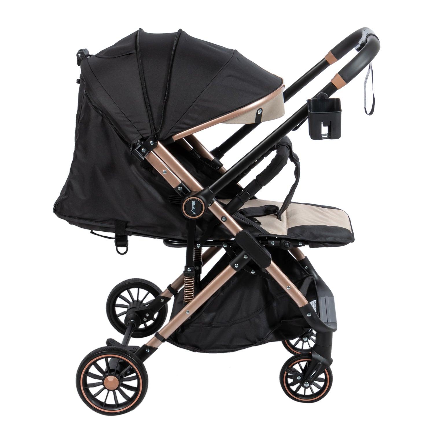 Coche Maleta Reversible Connect Beige Ebaby