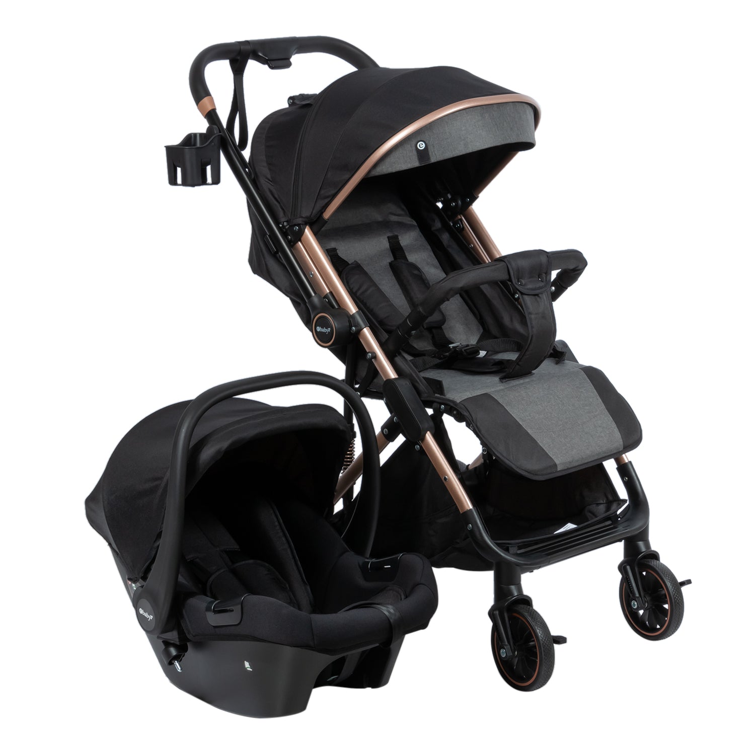 Coche Maleta Reversible Connect Plus Negro Ebaby