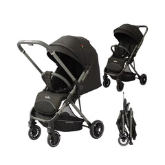 Coche Maleta Reversible Cris Negro Kidilo
