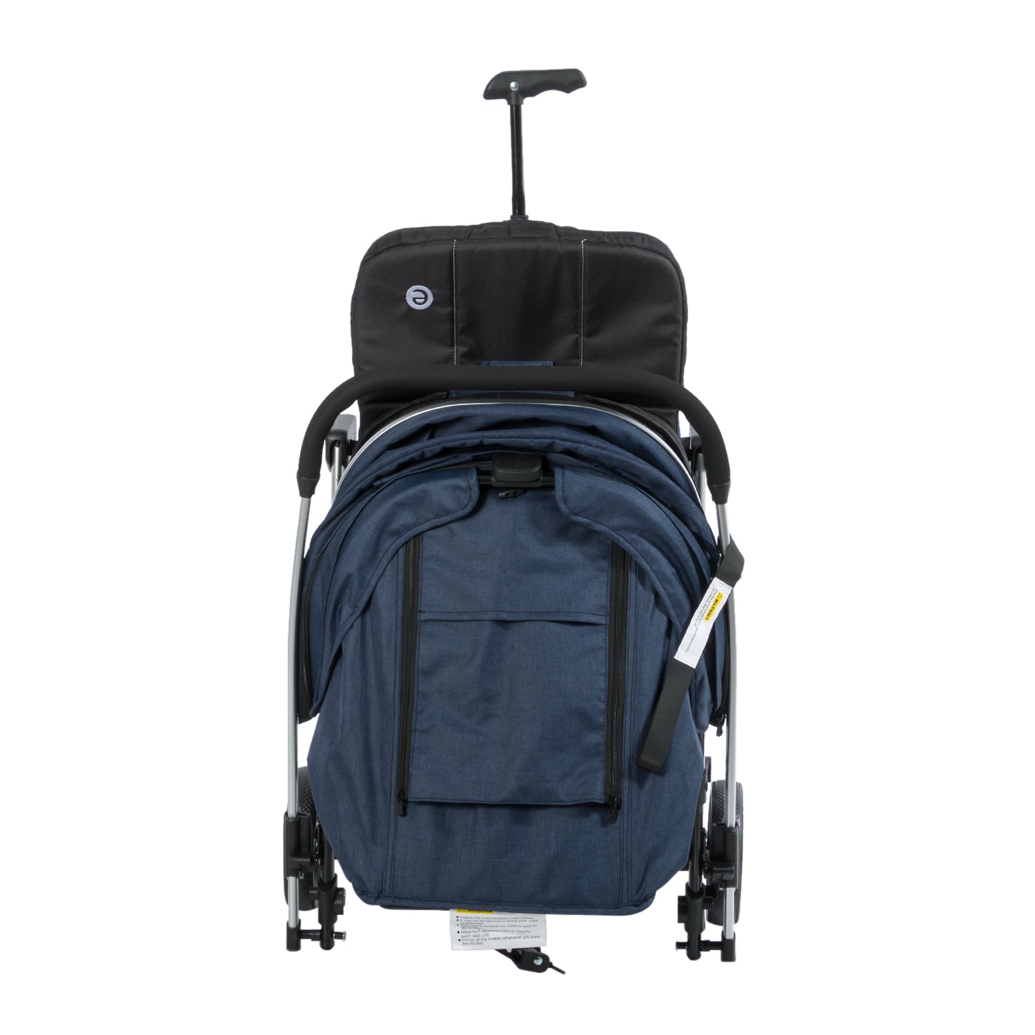 Coche Maleta Reversible Turin Azul Ebaby plegado
