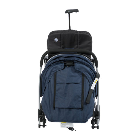 Coche Maleta Reversible Turin Azul Ebaby plegado
