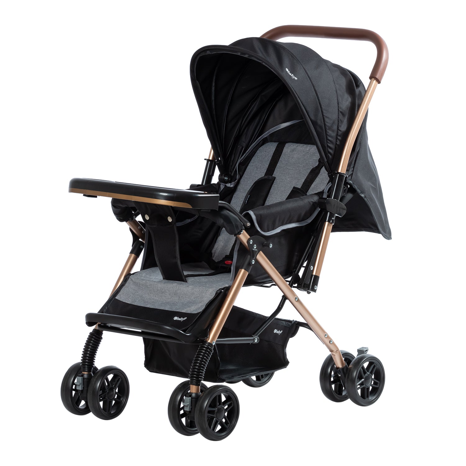 Coche Mecedor Bon Negro Ebaby®