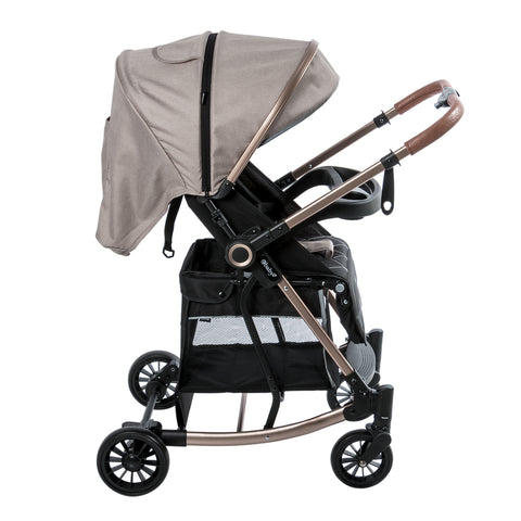 Coche Mecedor Bouncy Beige perfil