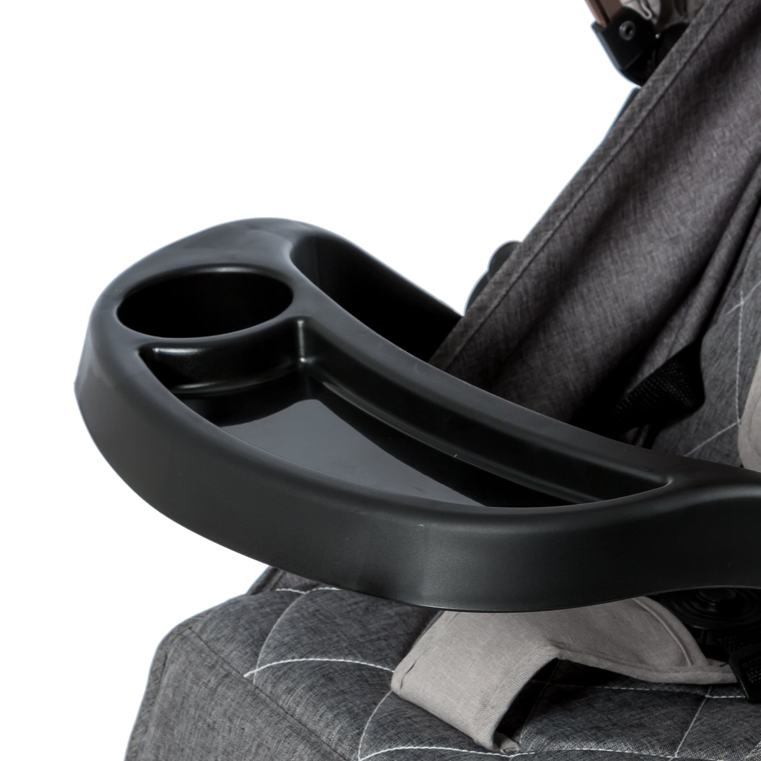 Coche Mecedor Bouncy Gris Claro BANDEJA