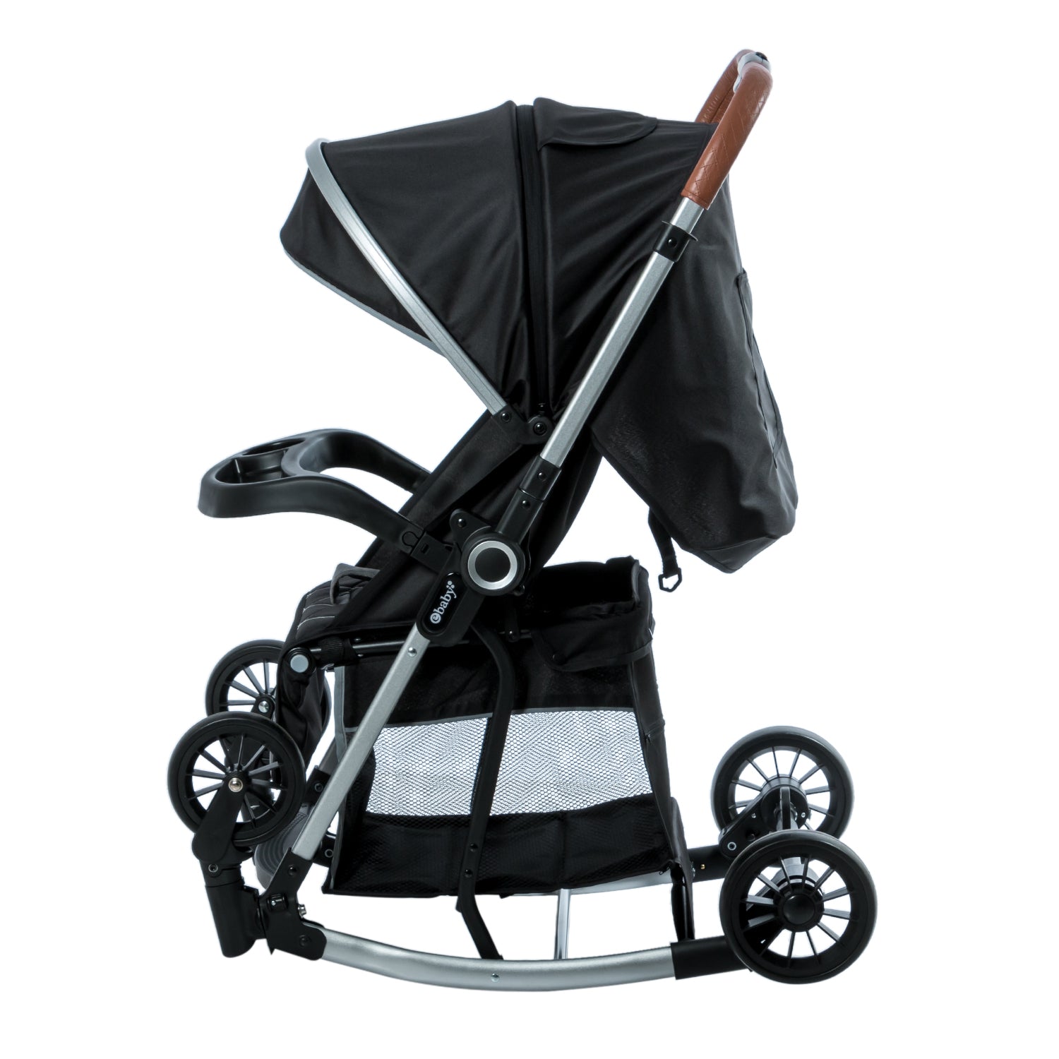 Coche Mecedor Bouncy Negro detalle