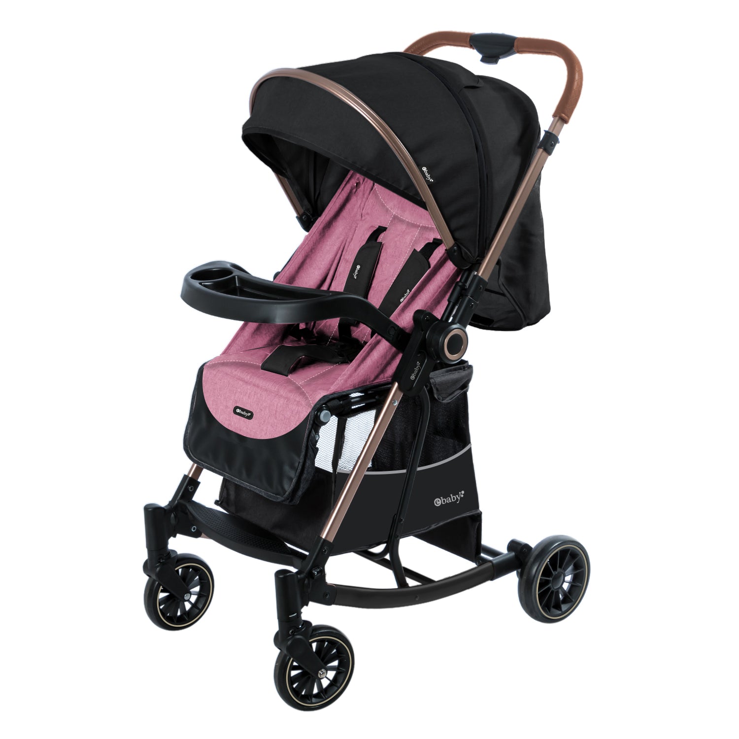 Coche Mecedor Bouncy Rosa EB116-1  Ebaby®