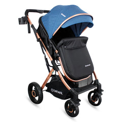 Coche Moisés Con Porta Bebé Gold LX Azul Bebesit Moisés