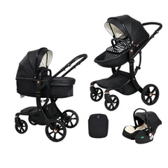Coche Moisés Reversible 2 en 1 San Negro Kidilo