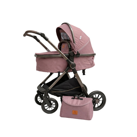 Coche Moisés Reversible Spider Rosa