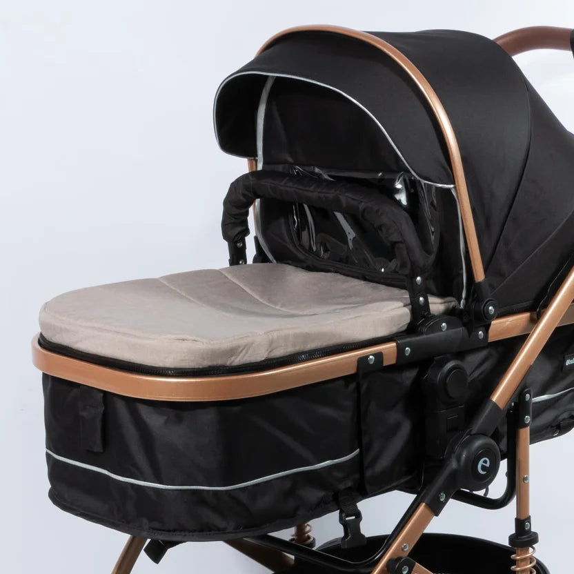 Coche Moises Bigi Beige Ebaby detalle