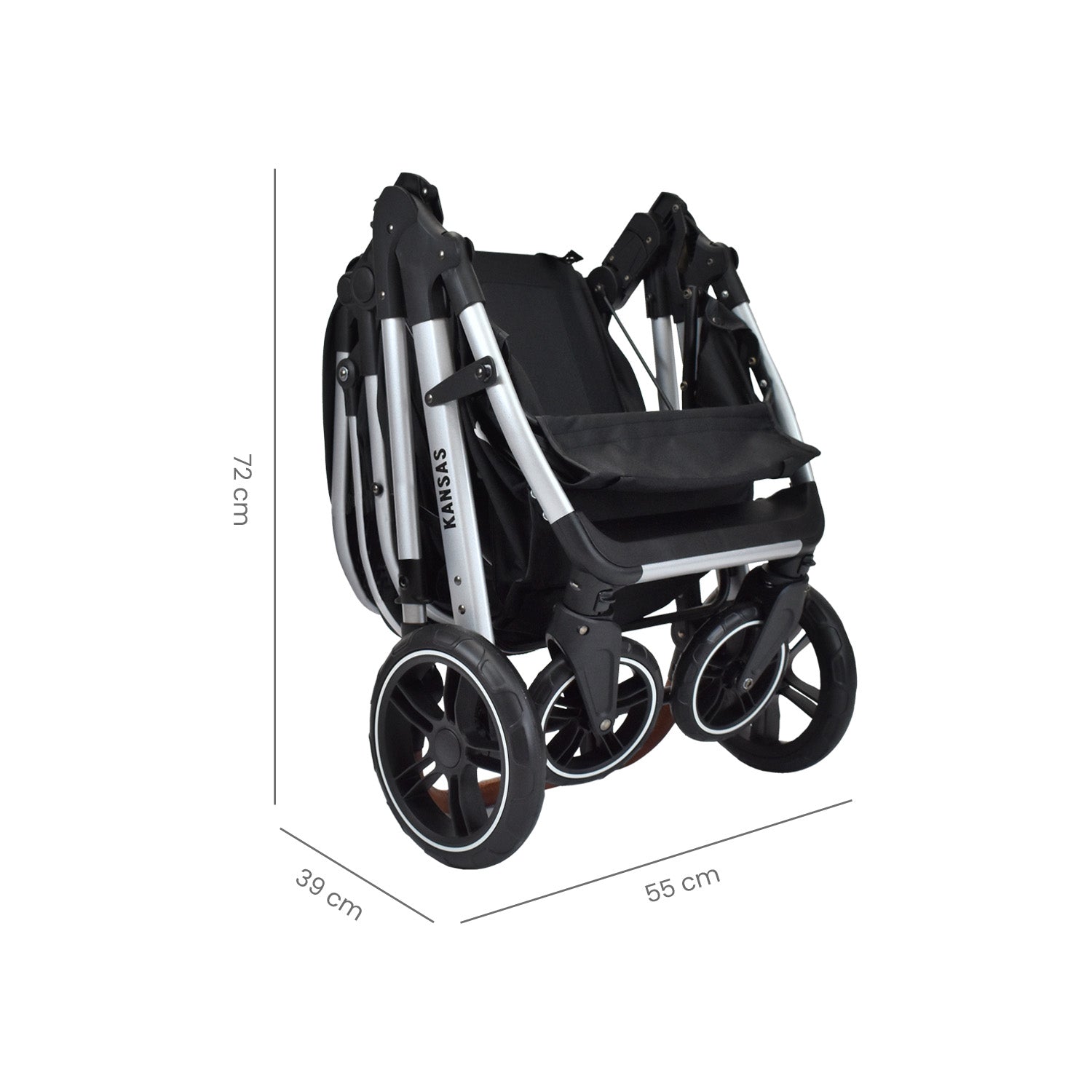 Coche Moises Compacto Kansas Negro Priori medidas