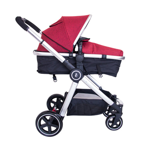 Coche Moises De Lujo Marcel Deluxe Rojo Ebaby®