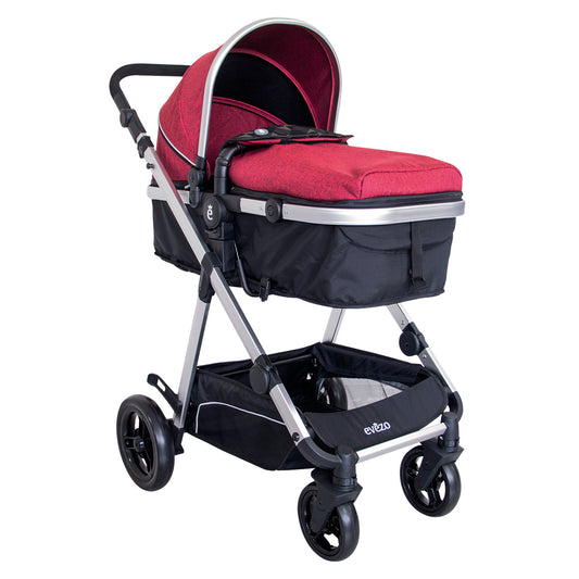 Coche Moises De Lujo Poloc Deluxe Rojo Ebaby®