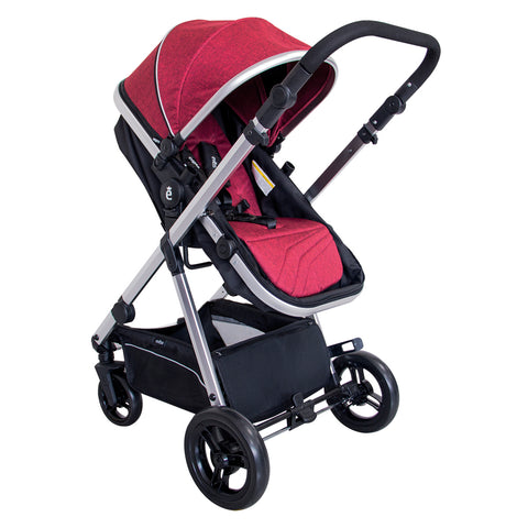 Coche Moises De Lujo Poloc Deluxe Rojo Ebaby®