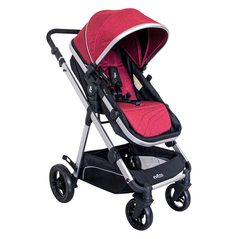Coche Moises De Lujo Poloc Deluxe Rojo Ebaby®