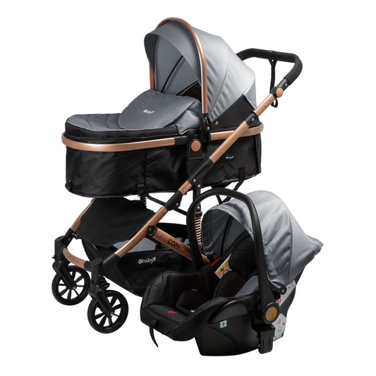 Coche Moises Funcion Maleta Con Portabebe Confort Gris Ebaby